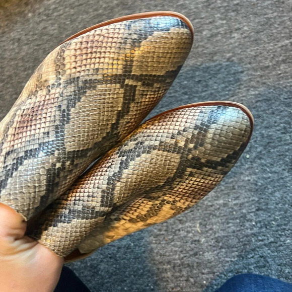 Frye Snakeskin Mules Boots, size 7.5 - Picture 6 of 9